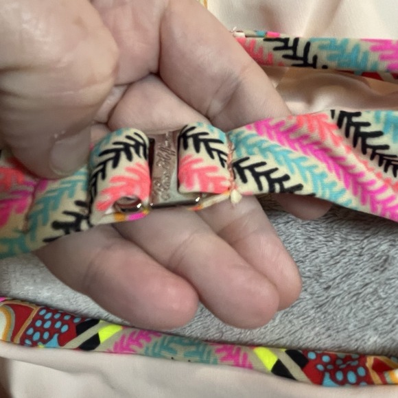 Mara Hoffman Swim Rising Palm Cutout‎ One-piece Swimsuit Blue Womens XSmall - Picture 6 of 8